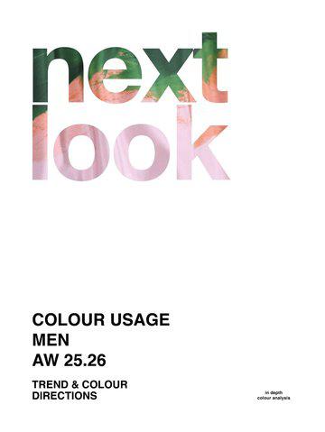 Next Look Colour Usage Men AW 25-26 Trend & Colour Directions